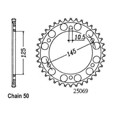 Rozeta pro Yamaha 25069CZ39